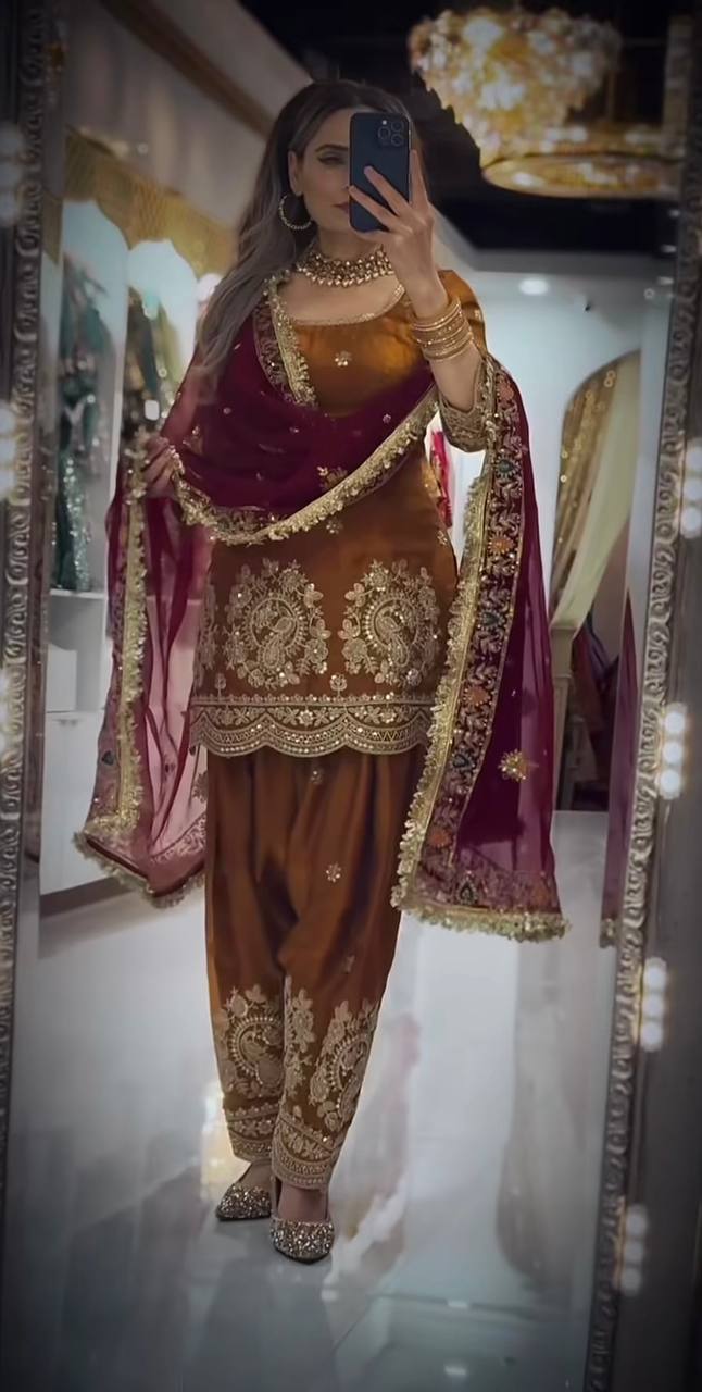 Neo-Classic Sage Couture Salwar Suit